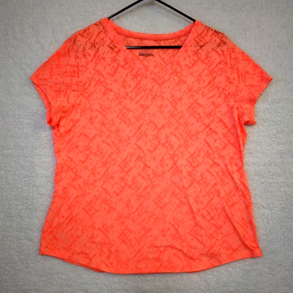 Tek Gear Women's Essential Tee- Orange- XL - Picture 2 of 7